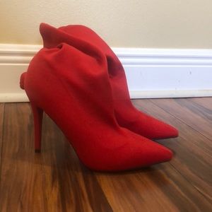 Red Ankle Boots
